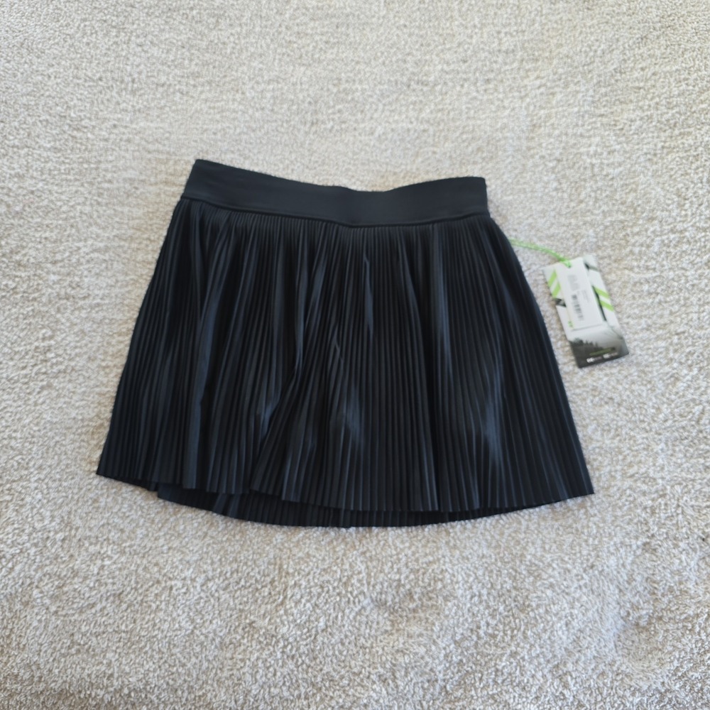 Kyodan Active Black Pleated Tennis Pickleball Skort Built-in Shorts Womens NWT S
